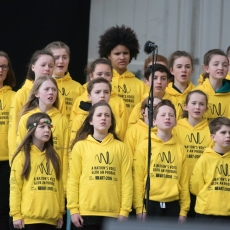 Scoil Chrónáin Choir play their part in A Nations Voice